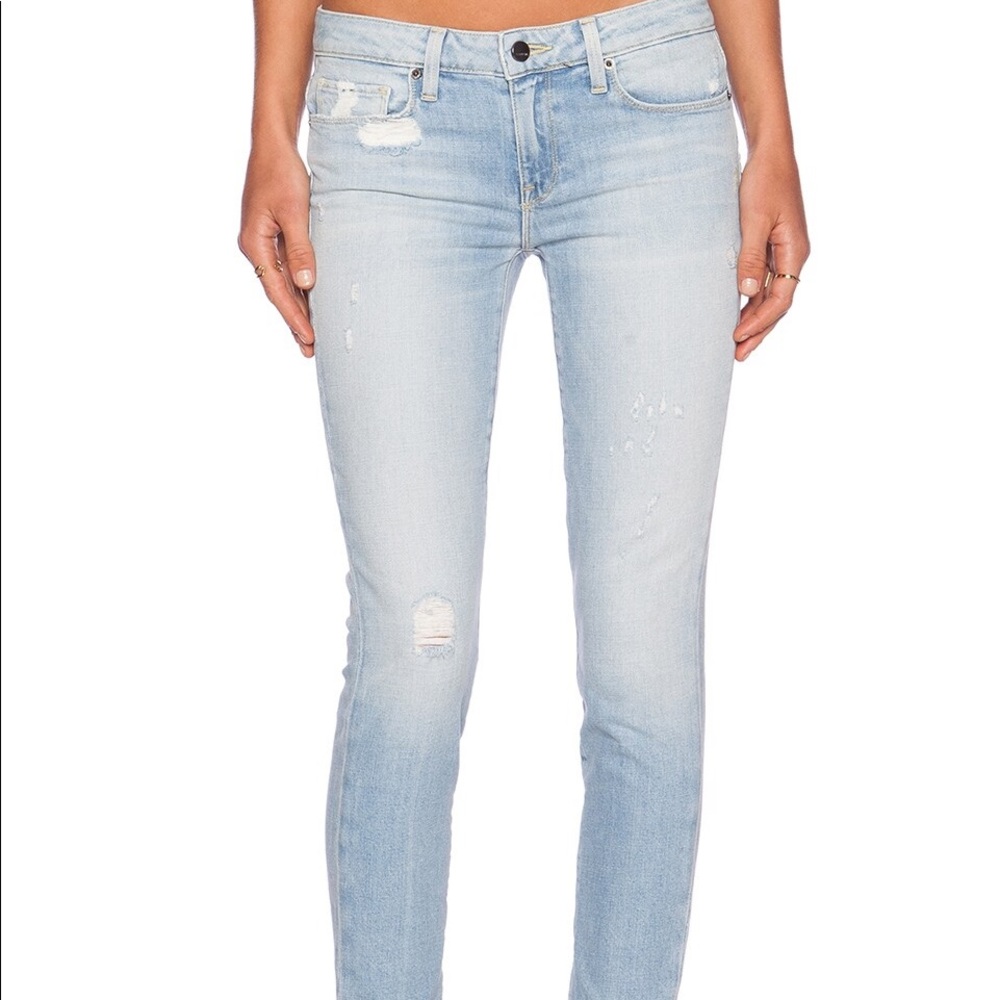 Genetic Denim Daphne Mid Rise Crop in Zephyr